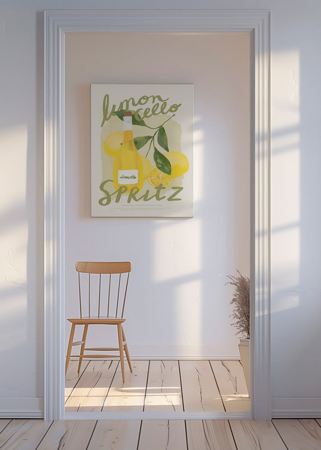 Kitchen art Limoncello Spritz illustration