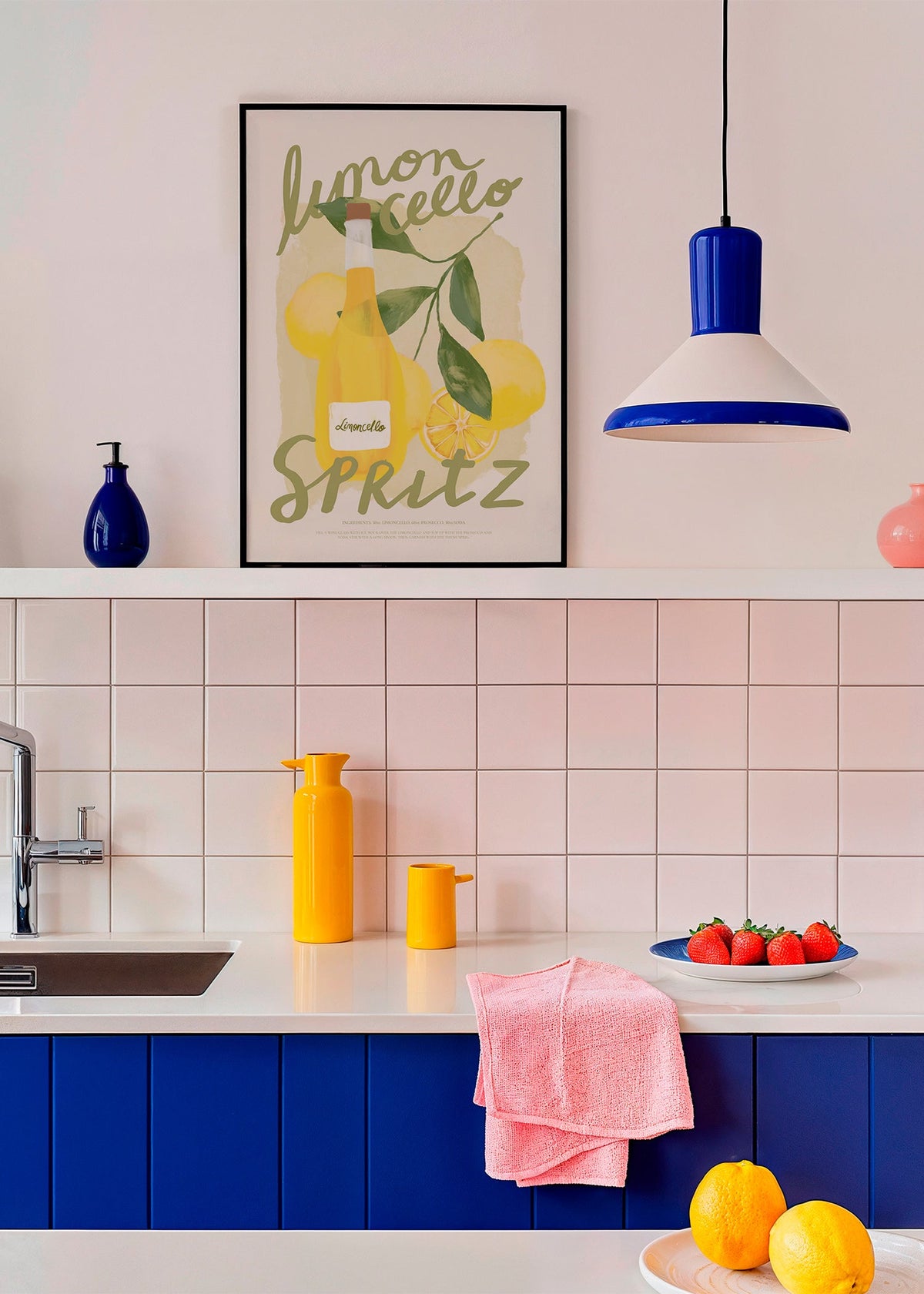Kitchen art Limoncello Spritz illustration