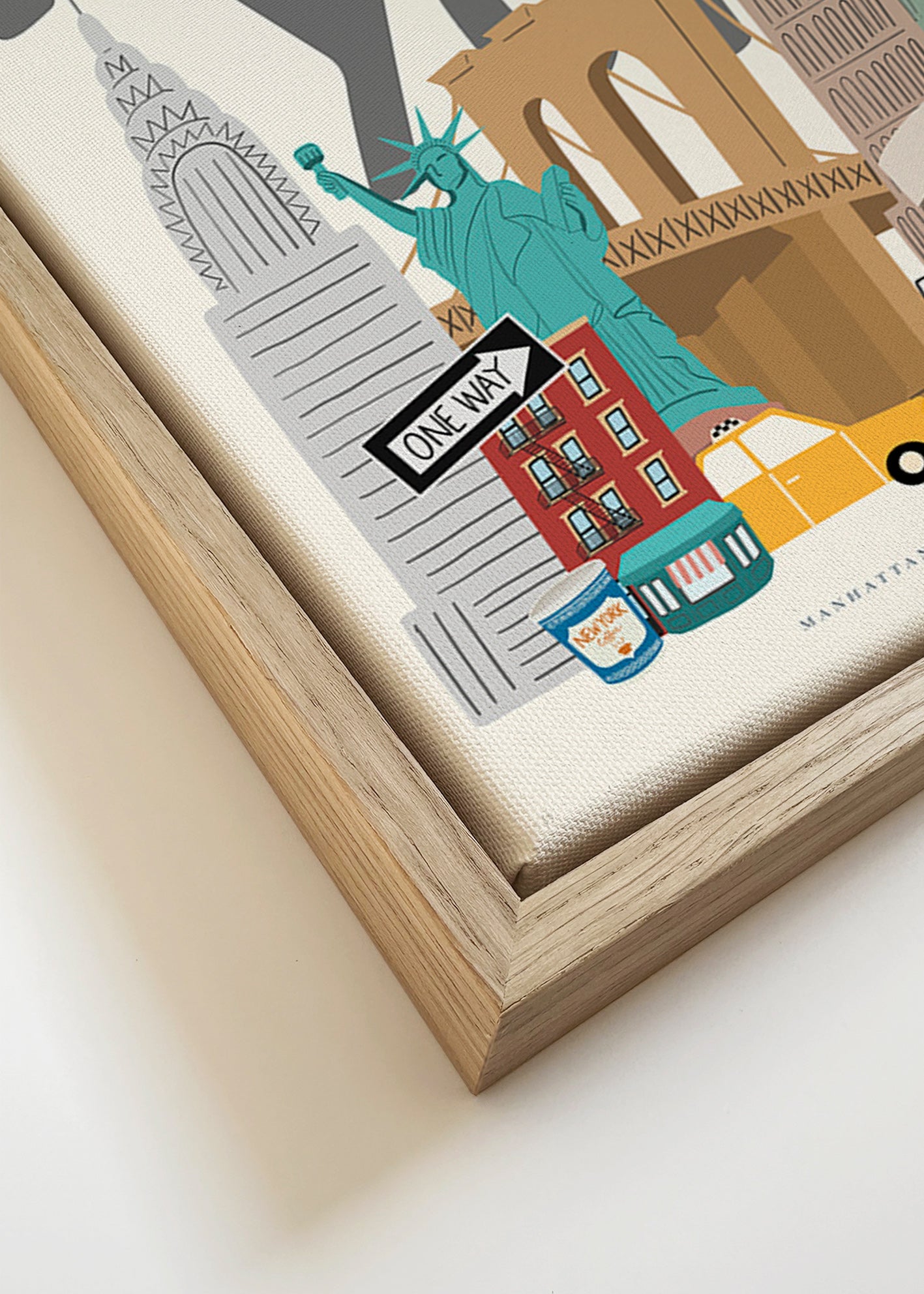 Travel poster: New York city icons