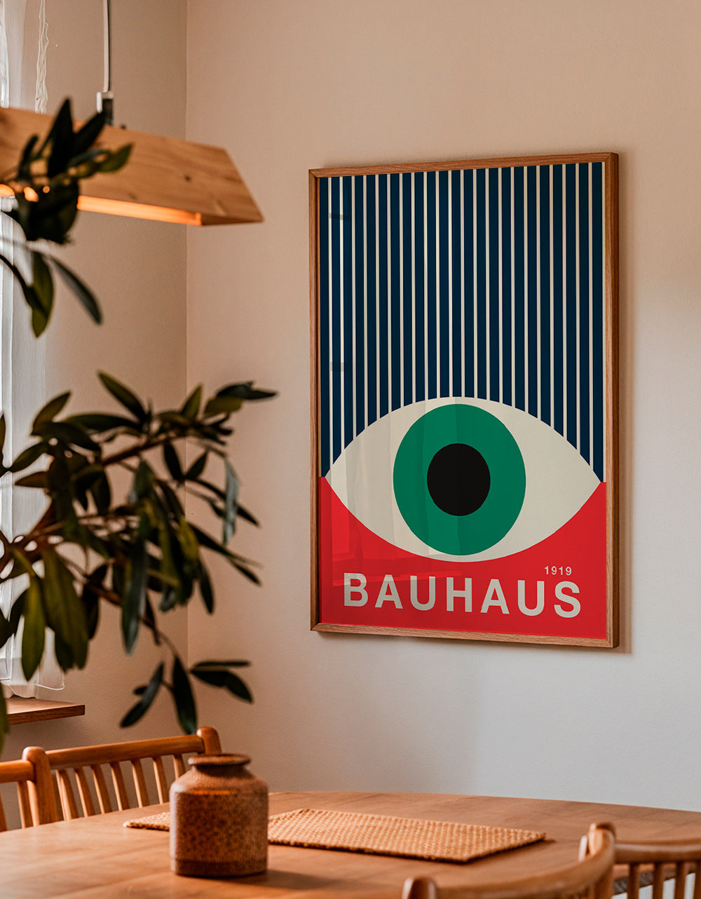 Bauhaus eye illustration poster