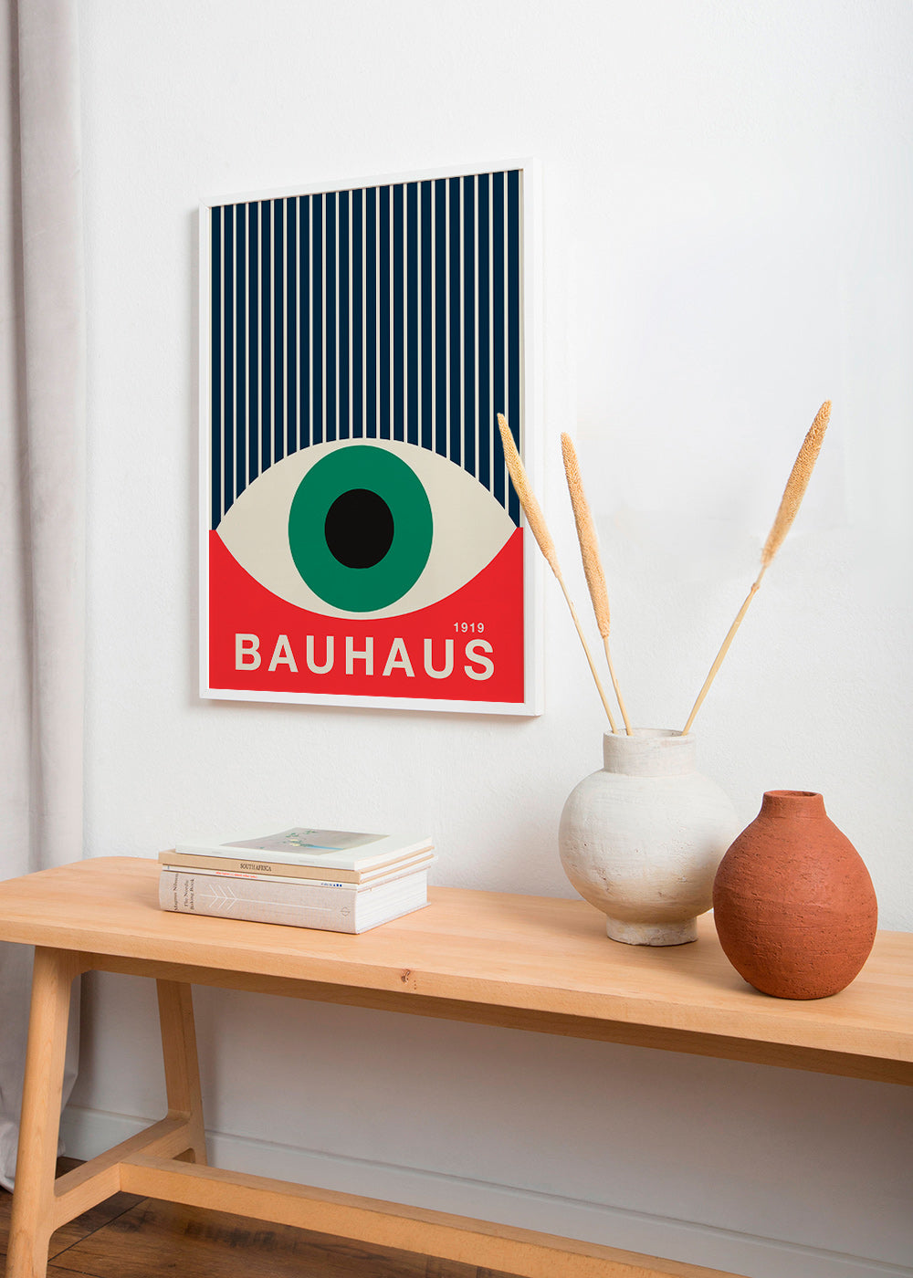 Bauhaus eye illustration poster