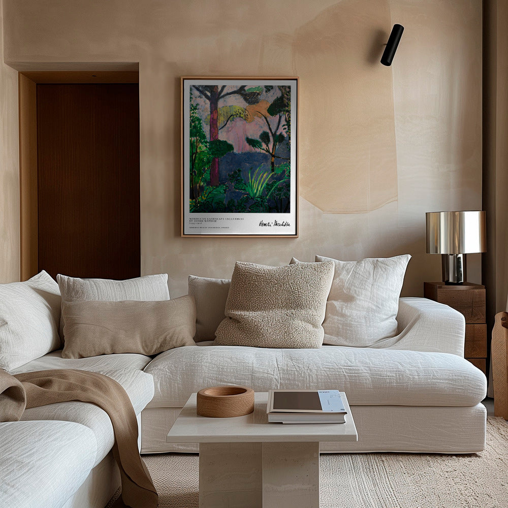 Landscape art with painterly plants