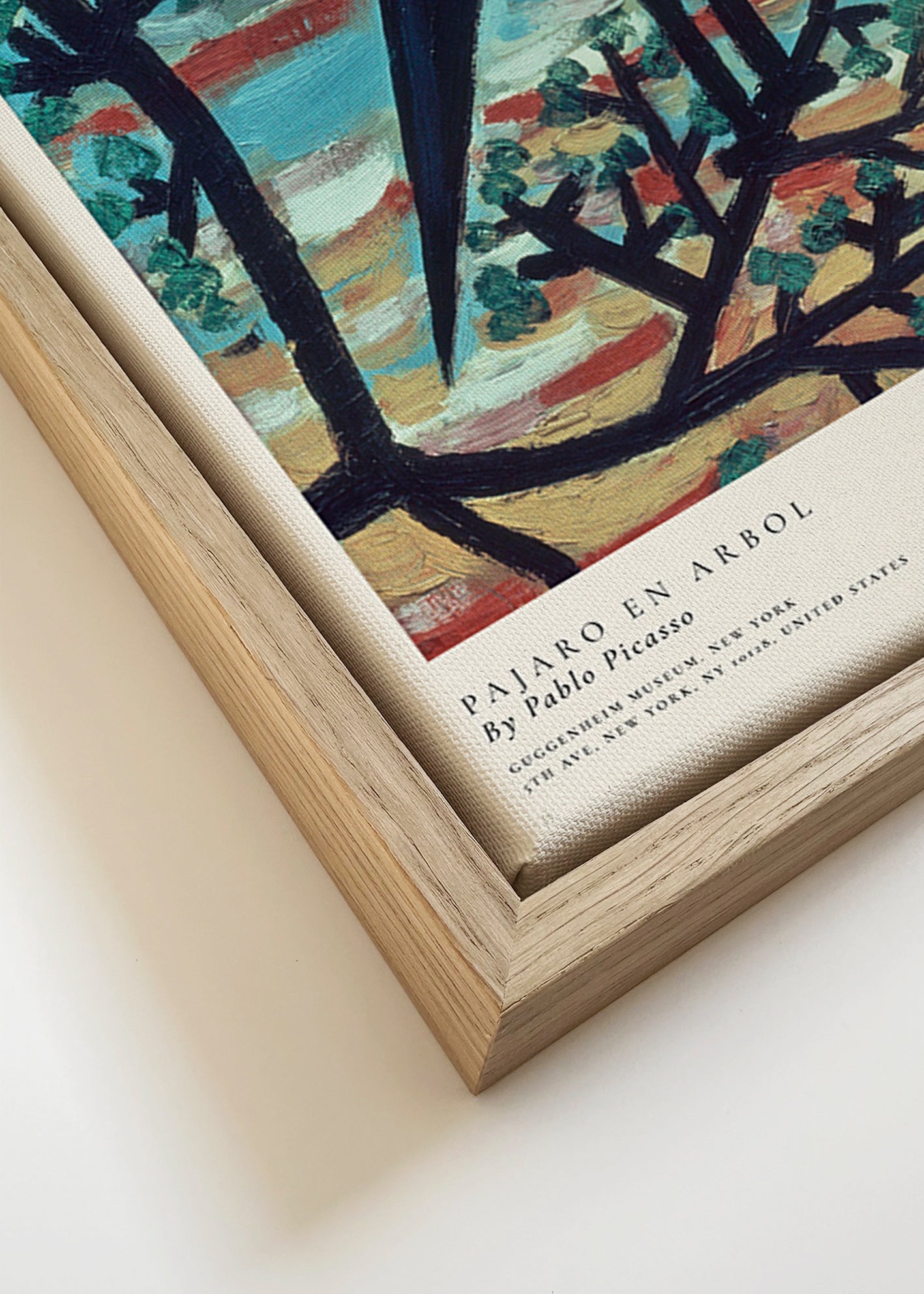 Artwork bird on branch