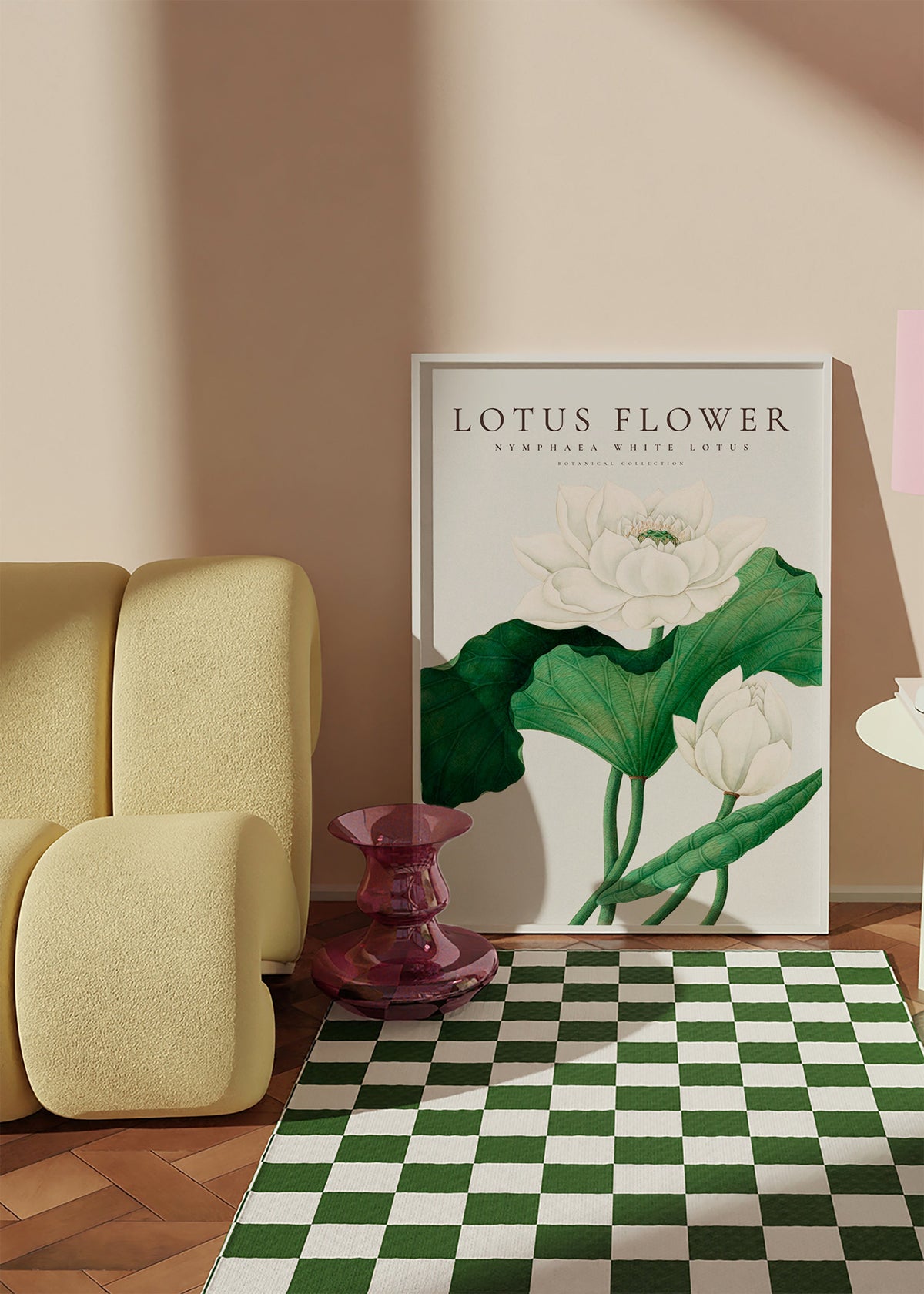 Botanical print White Lotus study