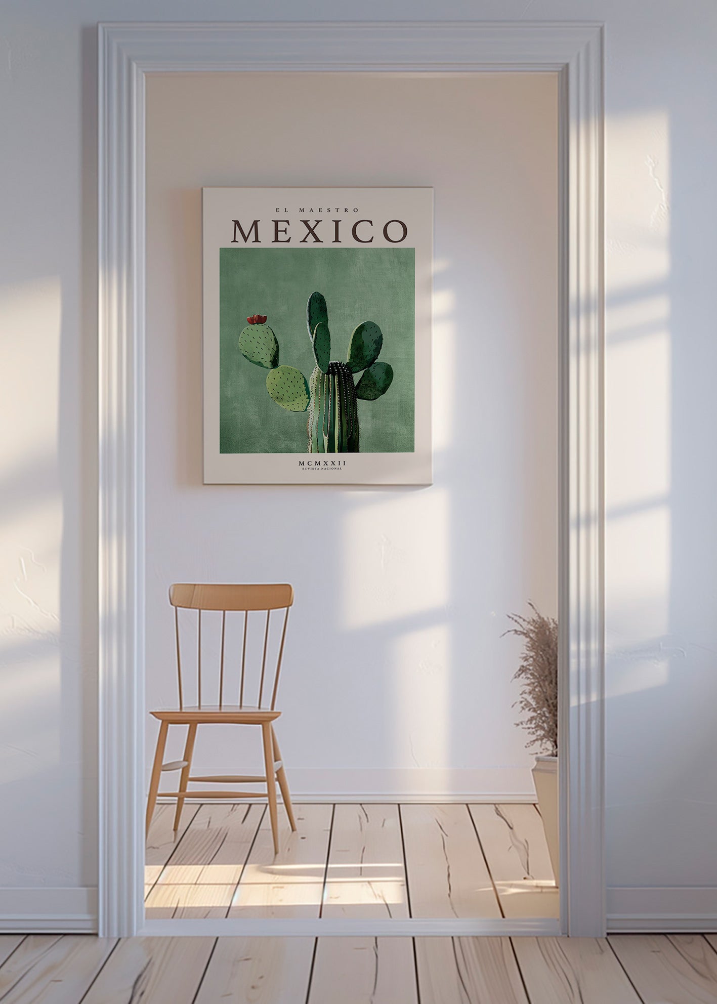 Botanical print Mexico cactus artwork