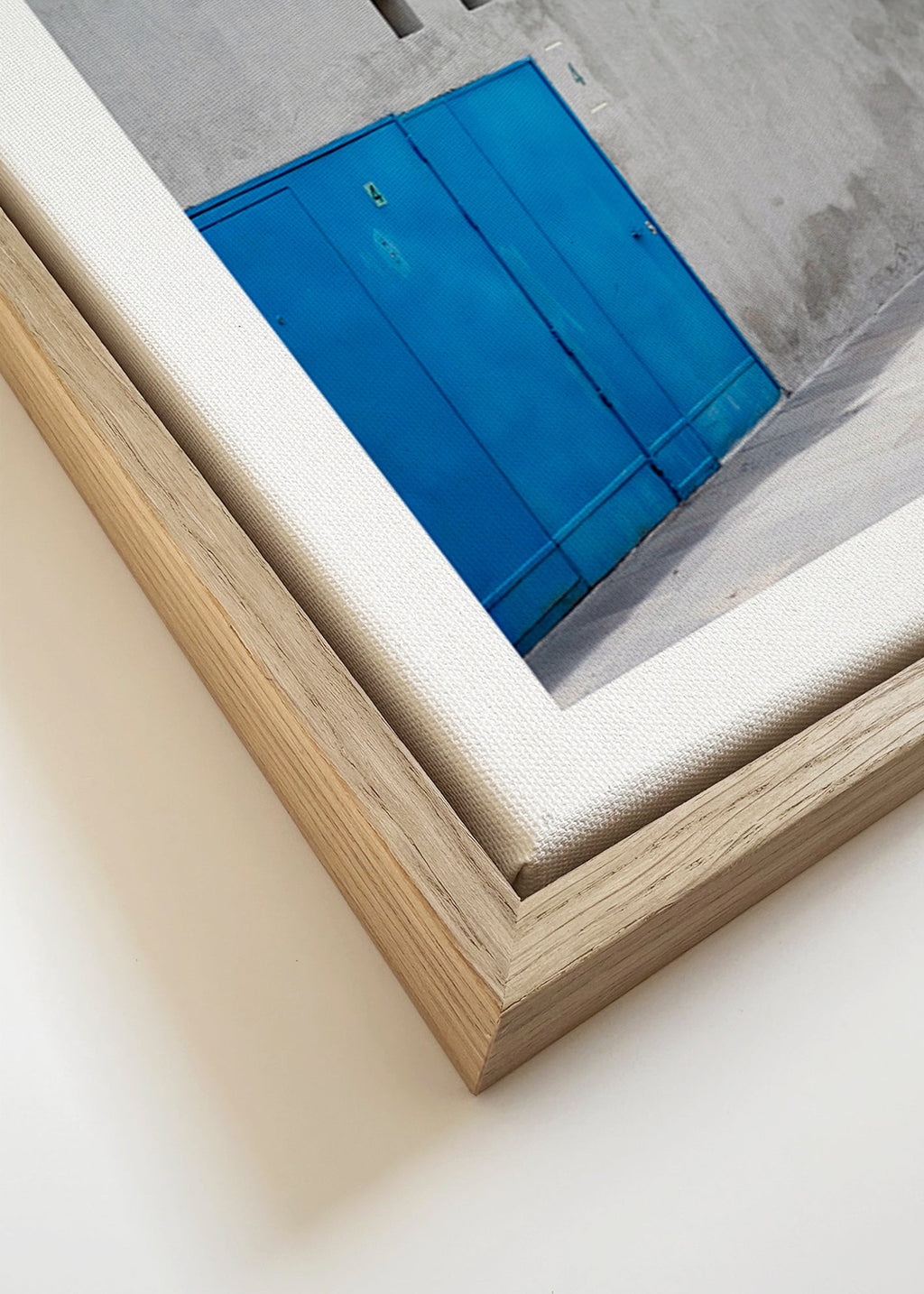 Blue door architectural photograph