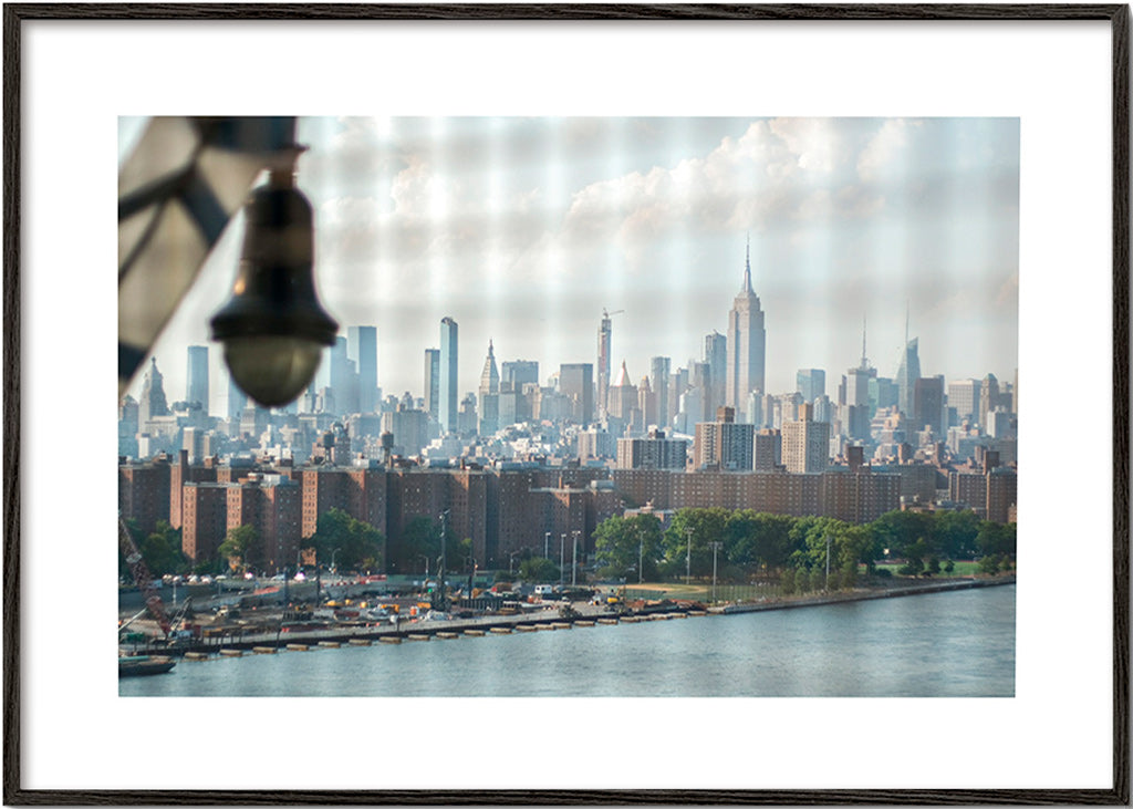 City art Manhattan window skyline