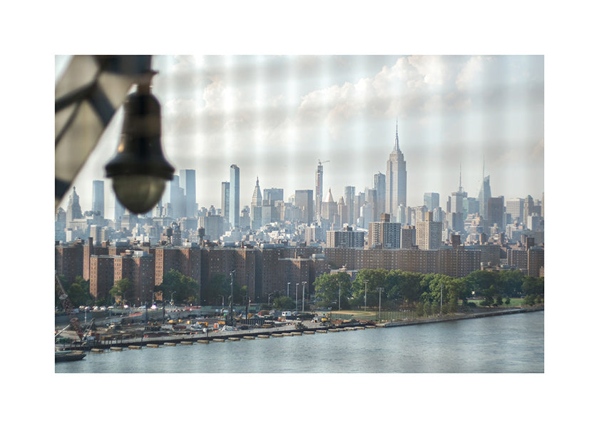 City art Manhattan window skyline