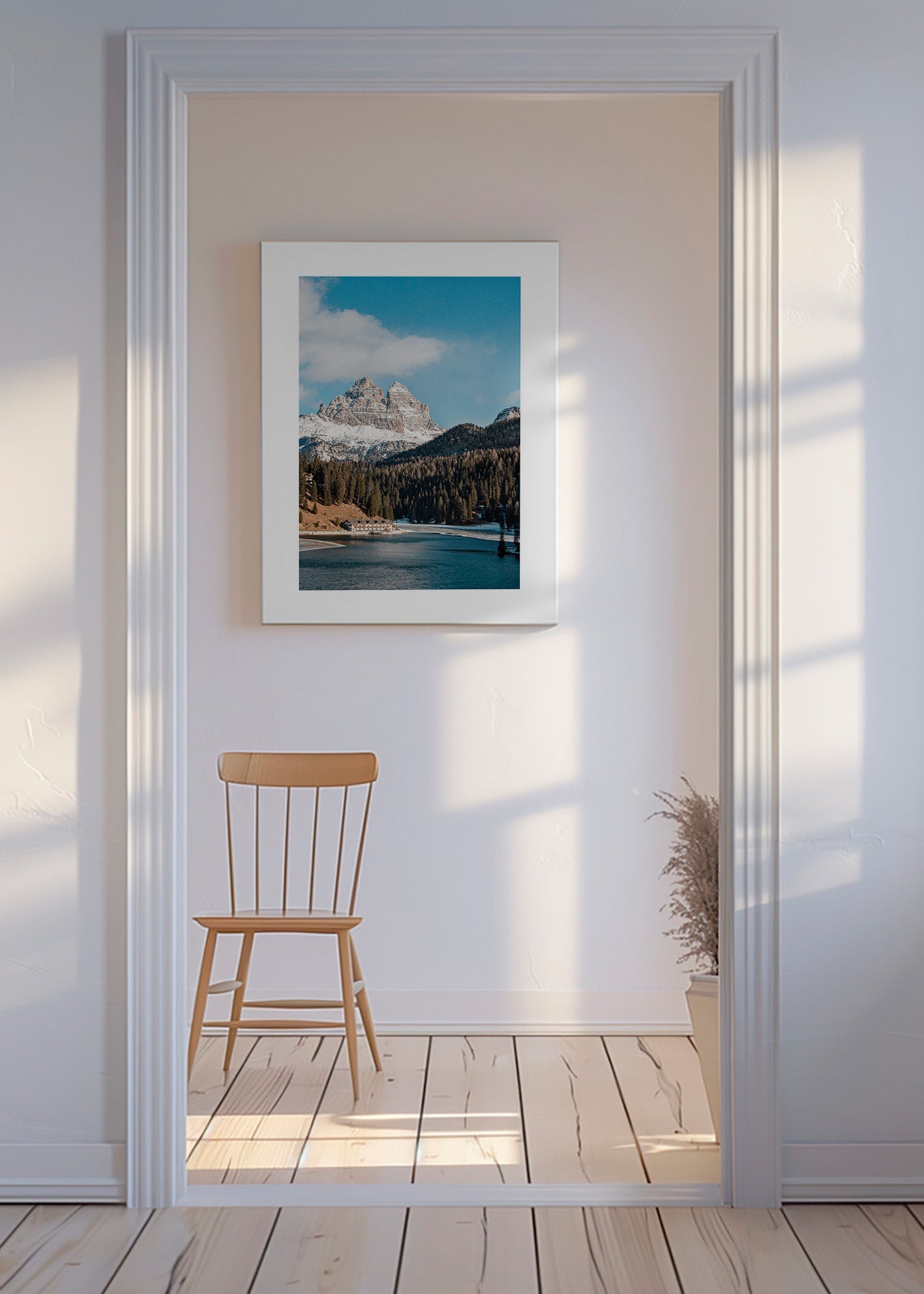 Mountain lake photograph
