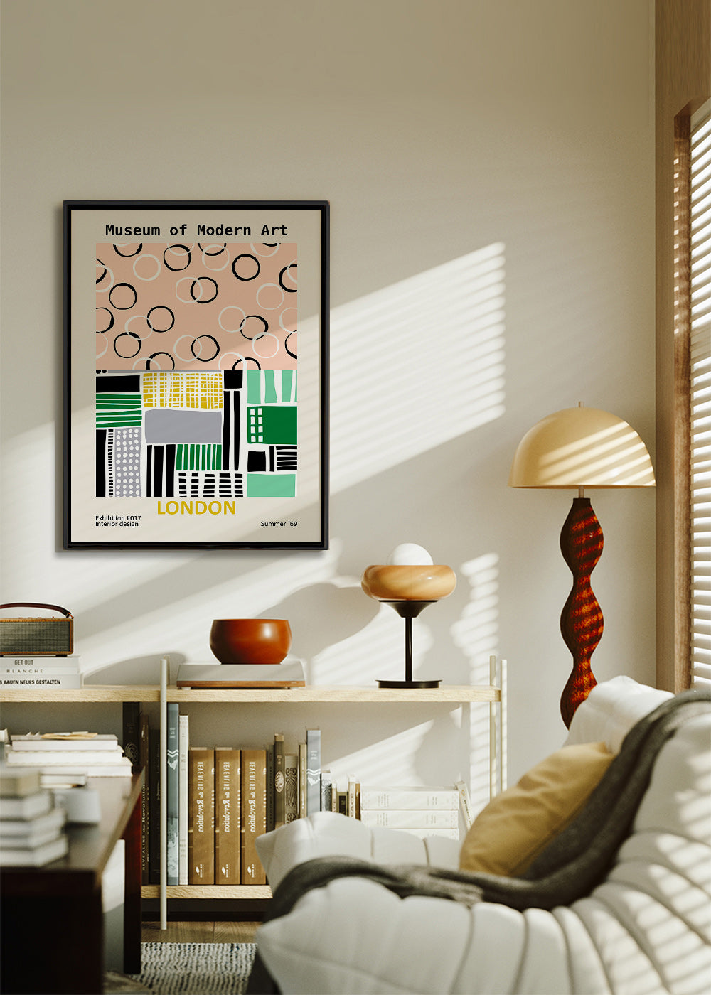 Cuadro de ciudades con póster tipográfico de Londres – Canvas2