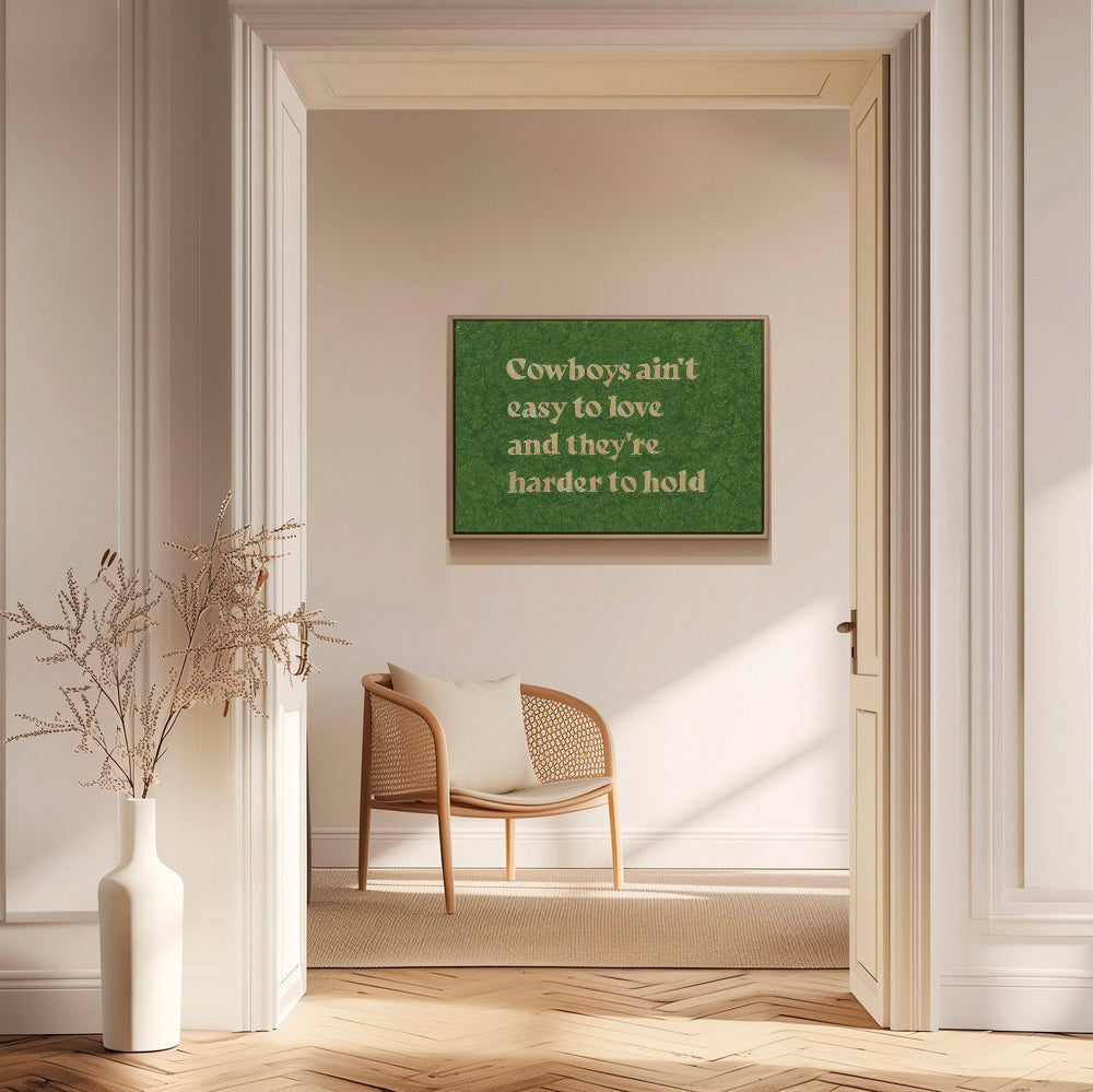 Cuadro vintage con tipografía y cita country – Canvas1