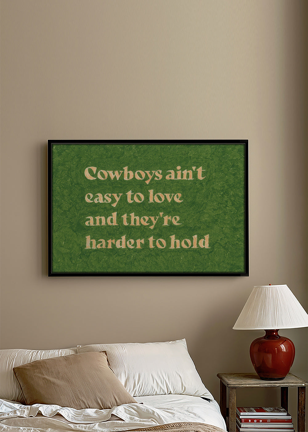 Cuadro vintage con tipografía y cita country – Canvas2