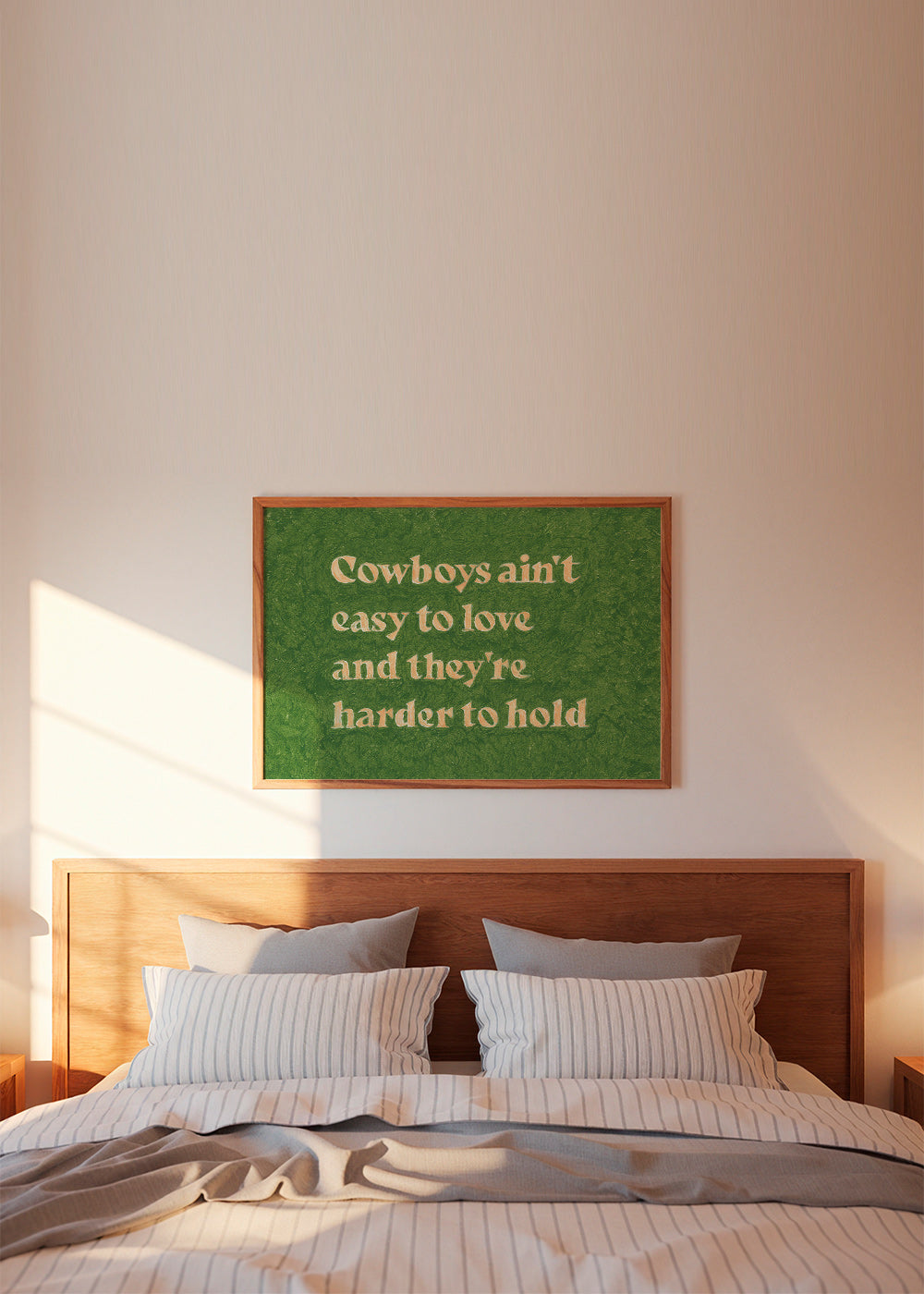 Cuadro vintage con tipografía y cita country – Product2