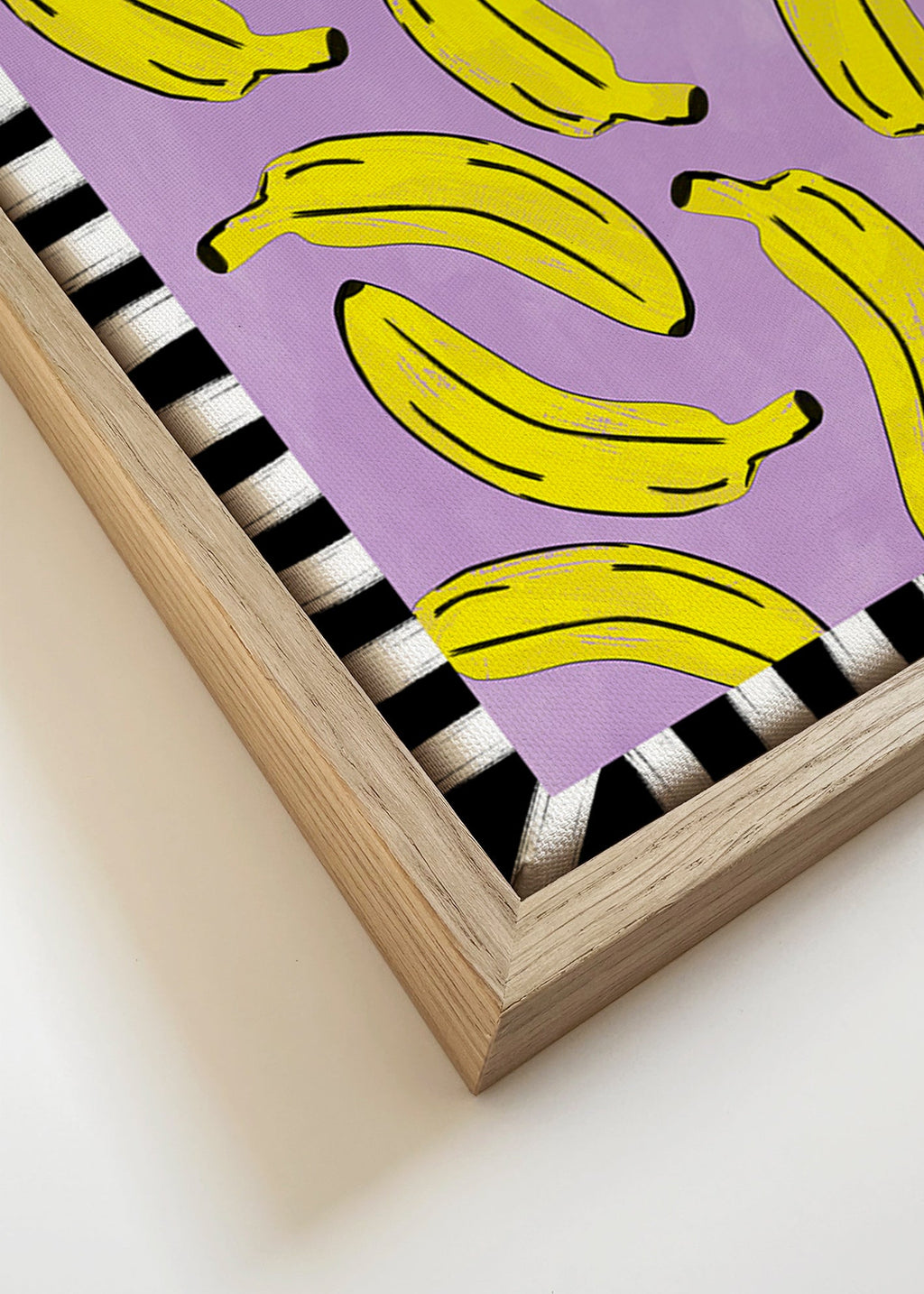 Cuadro de cocina con plátanos amarillos – Canvas detail