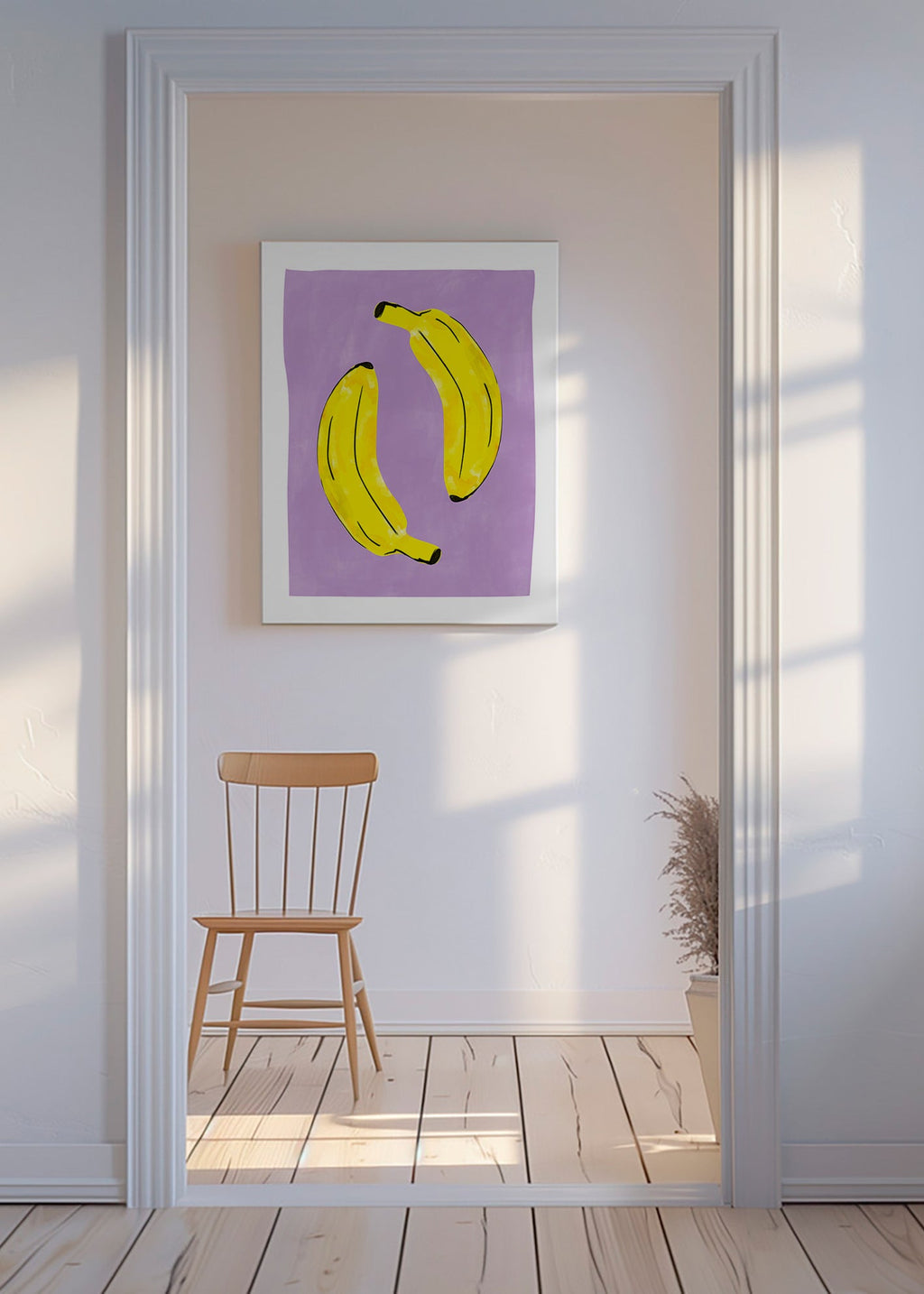 Cuadro de cocina con plátanos amarillos – Canvas