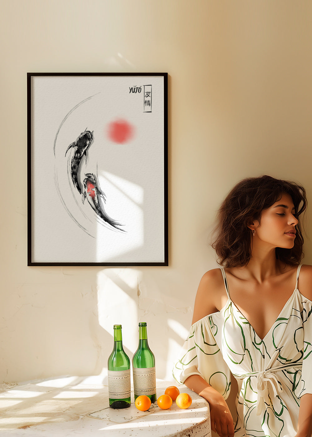 Ilustración koi japonesa minimalista – Product2