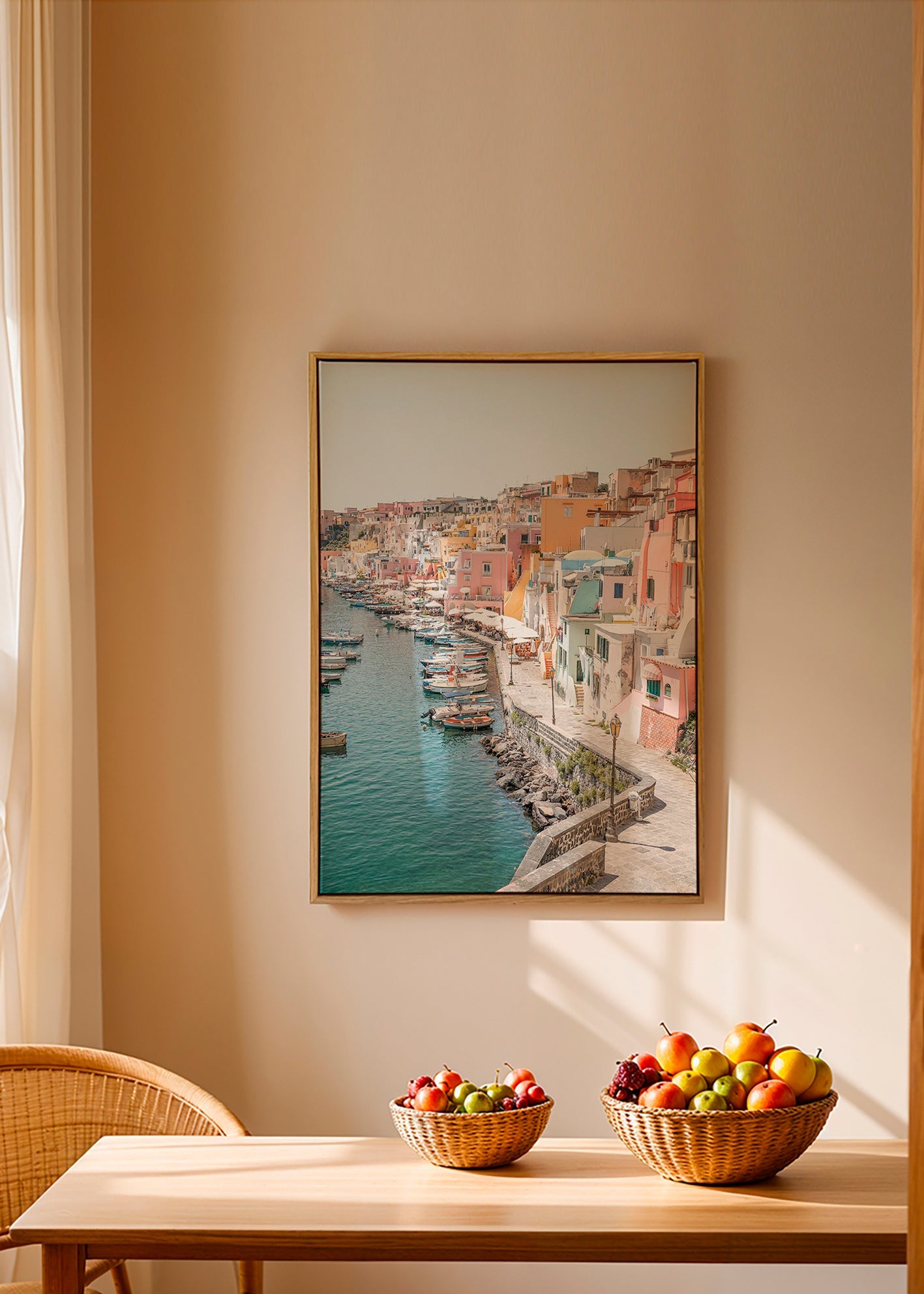 Cuadro de ciudades Procida puerto colorido – Canvas1