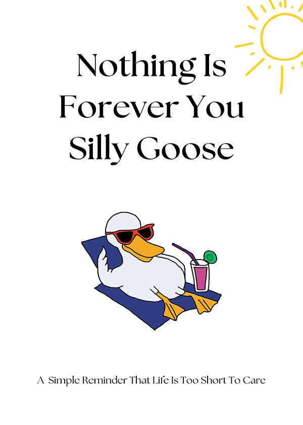 Cuadro ganso ilustrado con frase divertida