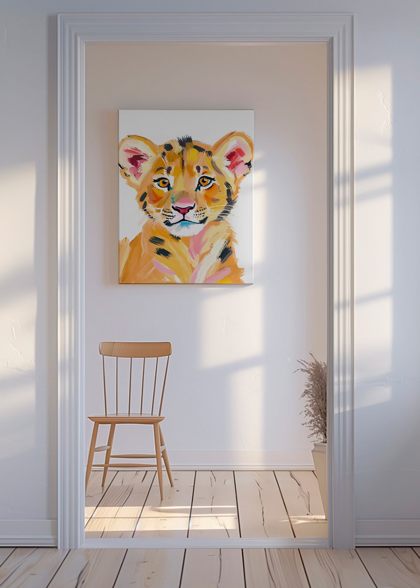 Cuadro tigre bebé ilustrado – Canvas