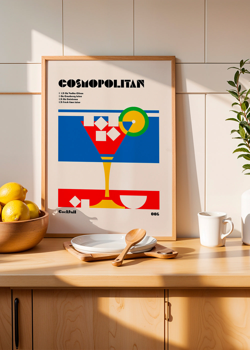 Cuadro de cocina Cosmopolitan geométrico – Product3