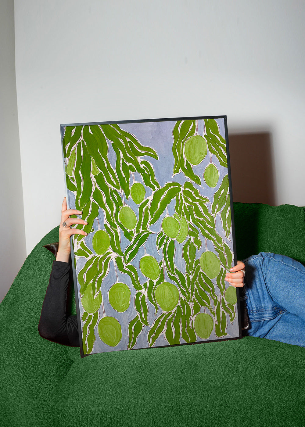 Cuadro de cocina con mangos y hojas colgantes – Product2