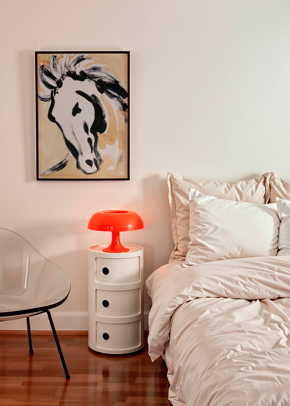 Cuadro de caballo en tinta gestual – Product2