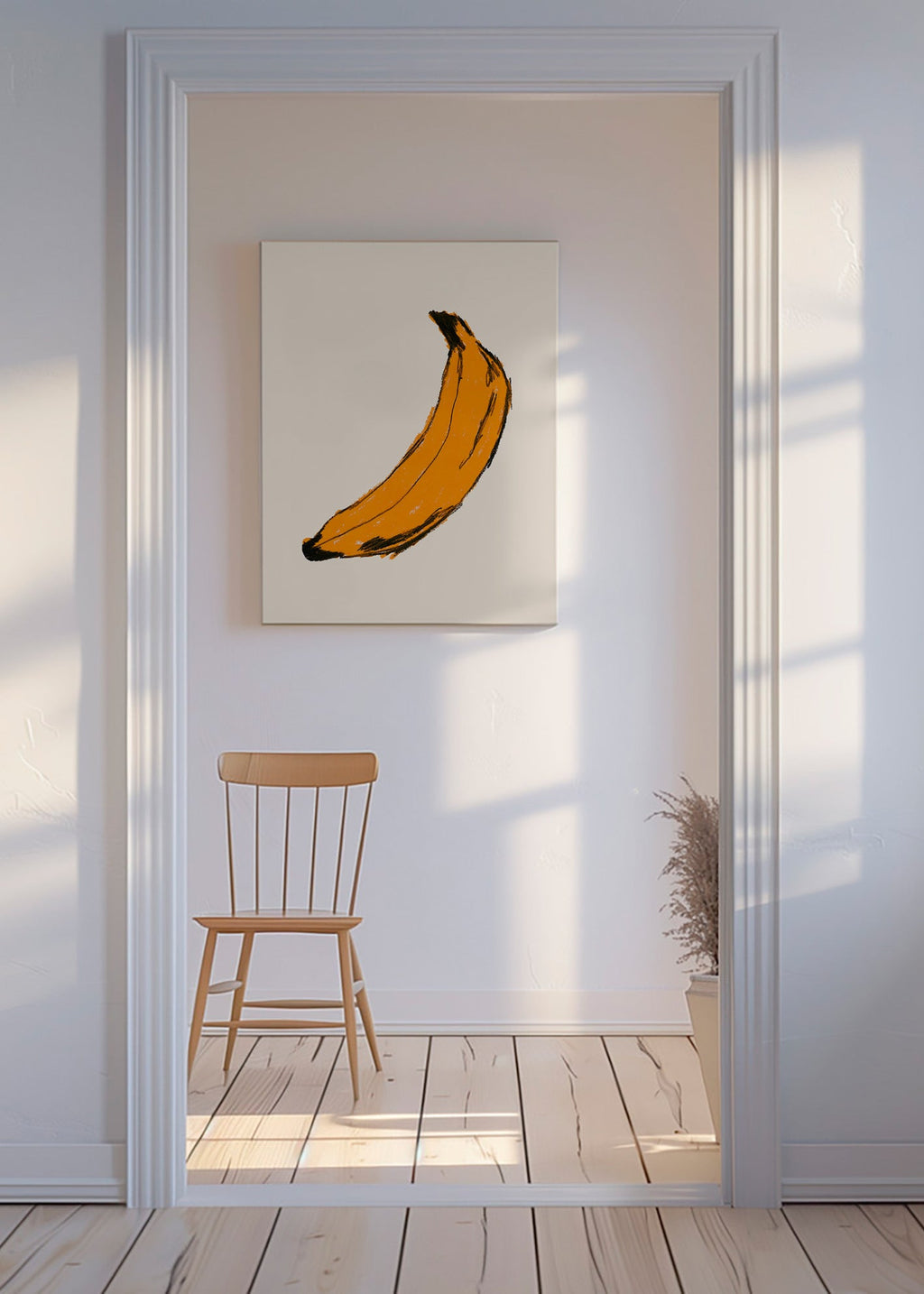 Cuadro de cocina banana ilustrada – Canvas