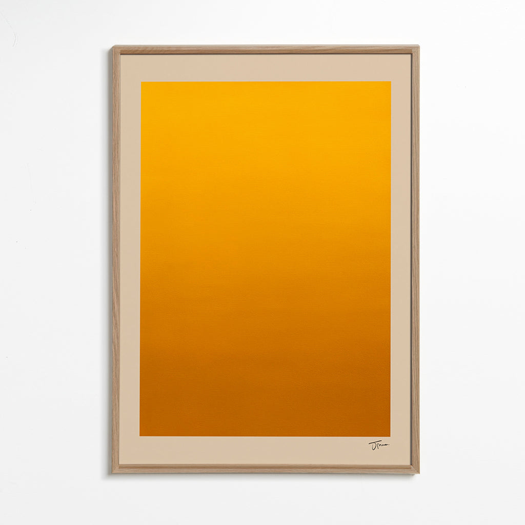 Cuadro minimalista degradado dorado – Oak Frame