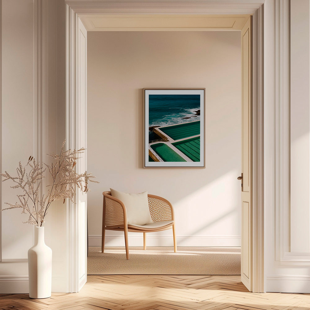 Cuadro de paisaje con piscinas junto al mar – Canvas1