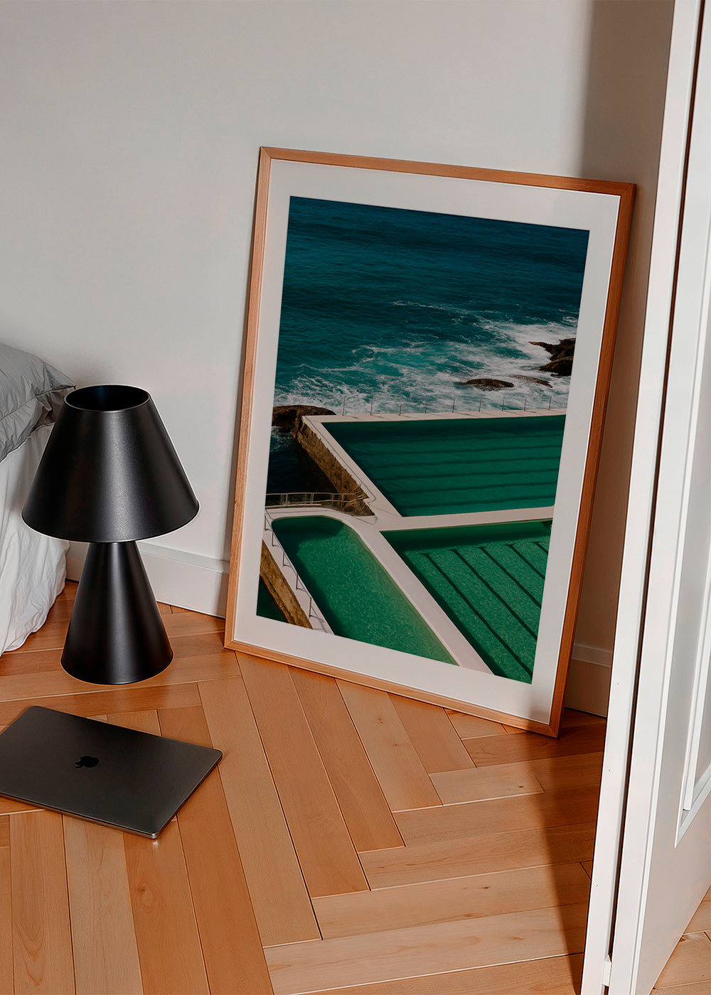 Cuadro de paisaje con piscinas junto al mar – Product3