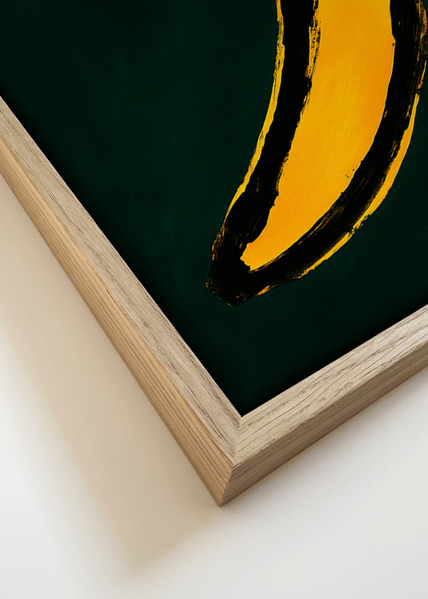Cuadro de cocina con banana pop – Canvas detail