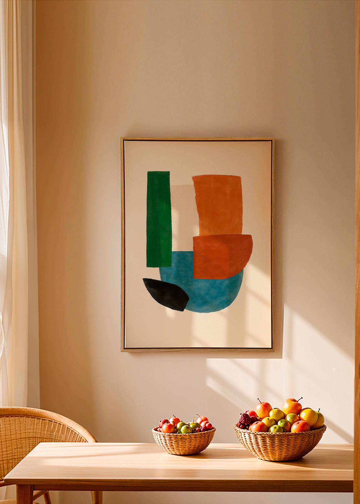 Cuadro abstracto formas terrosas – Canvas1