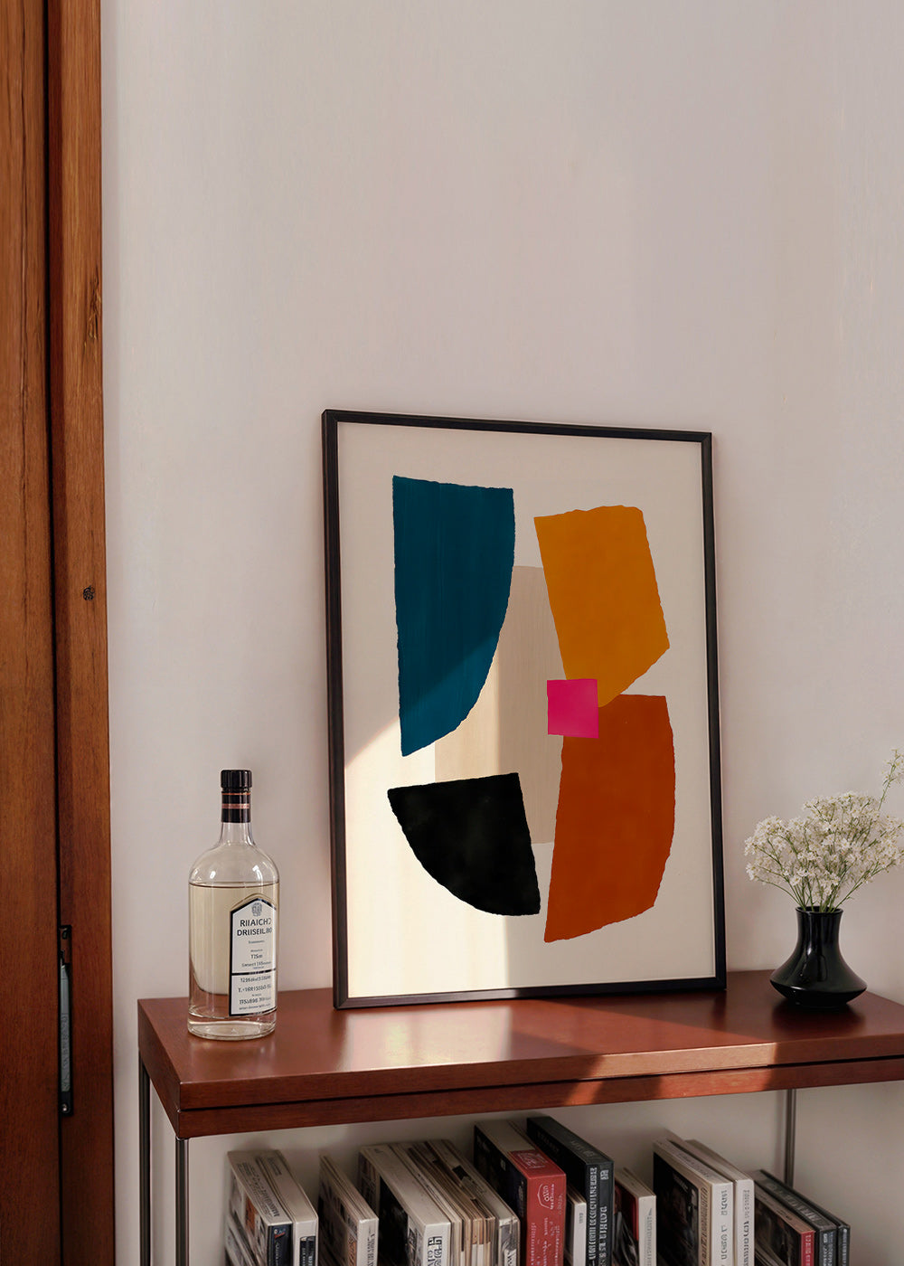 Cuadro abstracto manchas de color rosa y azul – Product2