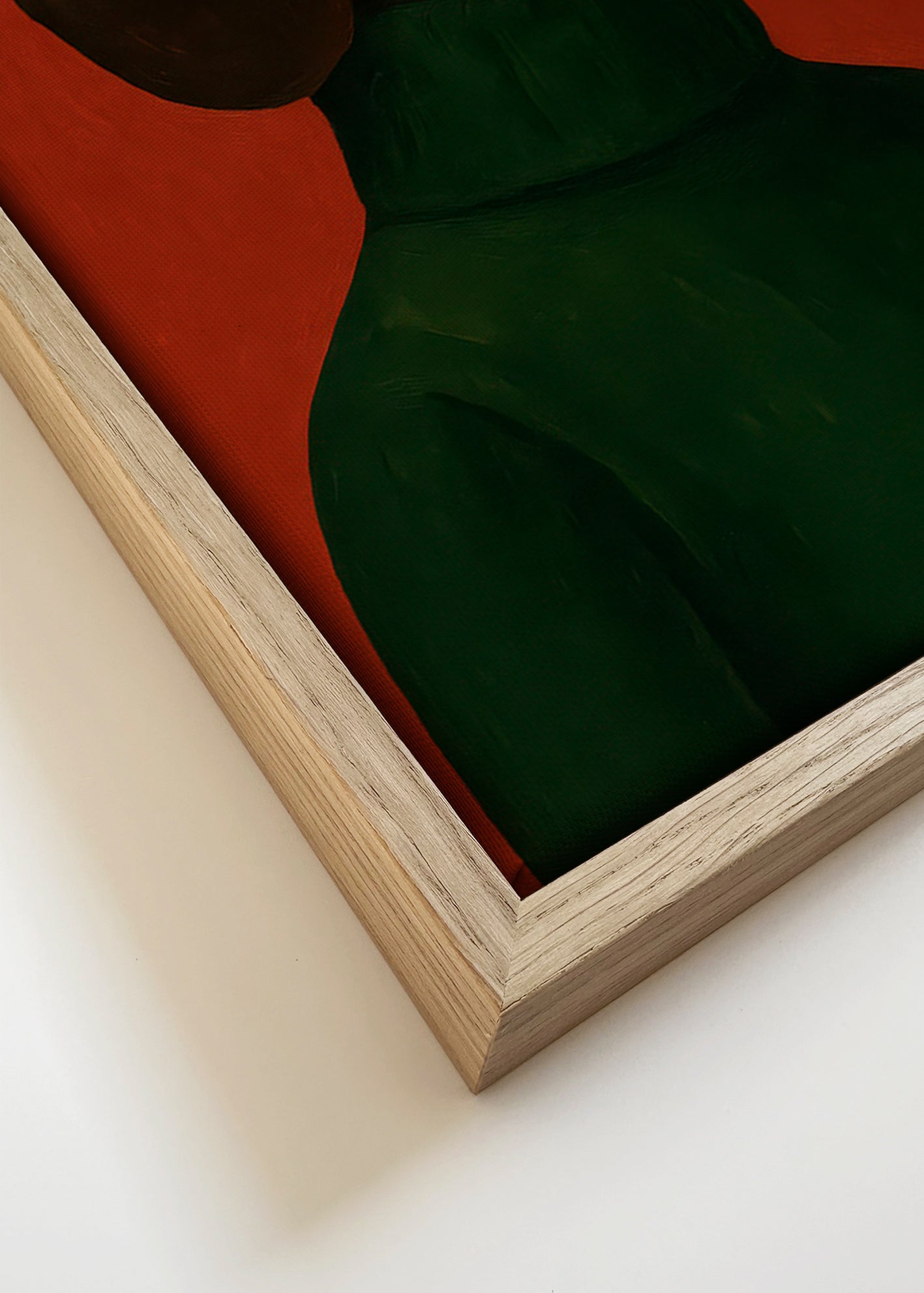 Cuadro retrato de perro salchicha con jersey verde – Canvas detail