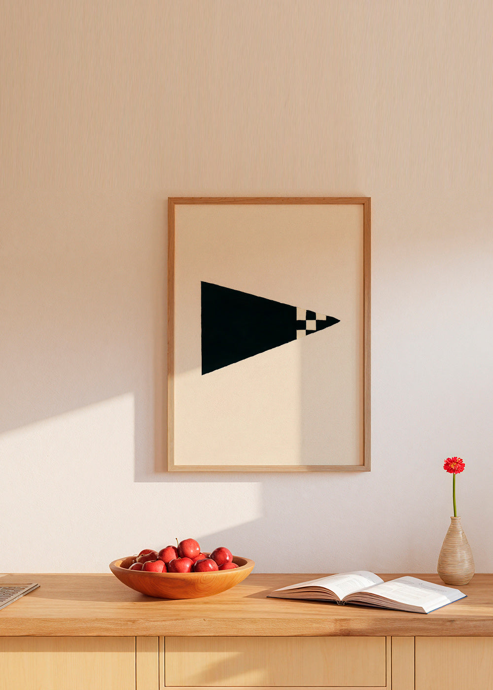 Cuadro minimalista con bandera geométrica – Product1