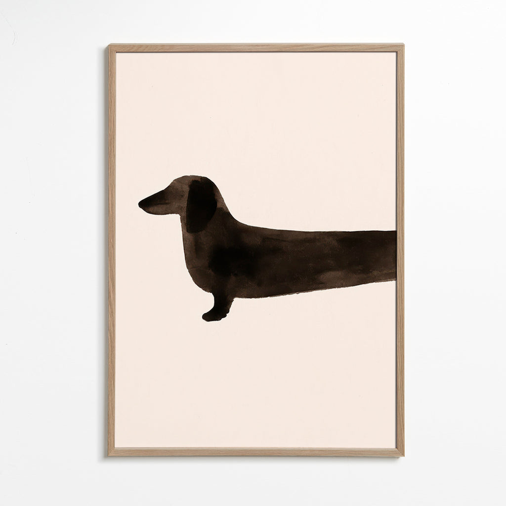 Cuadro salchicha alargada minimalista – Oak Frame