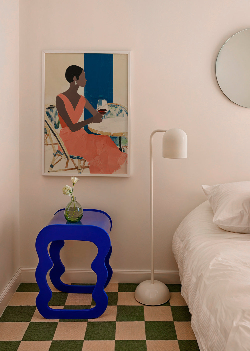 Cuadro de cocina con figura femenina y copa coral – Product2