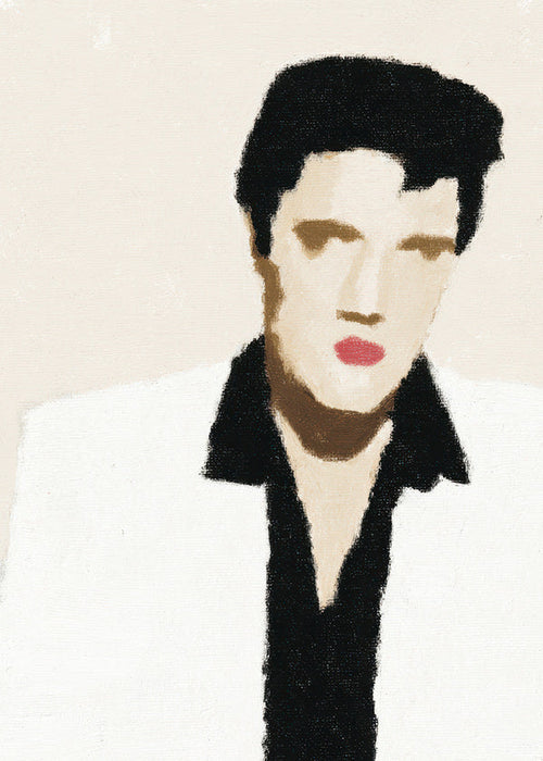 Ilustración retrato minimalista con gesto icónico