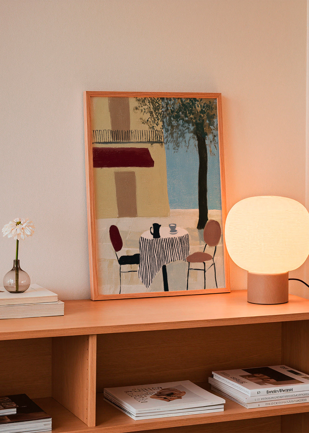 Cuadro de cocina con terraza y mesa bajo toldo – Product3