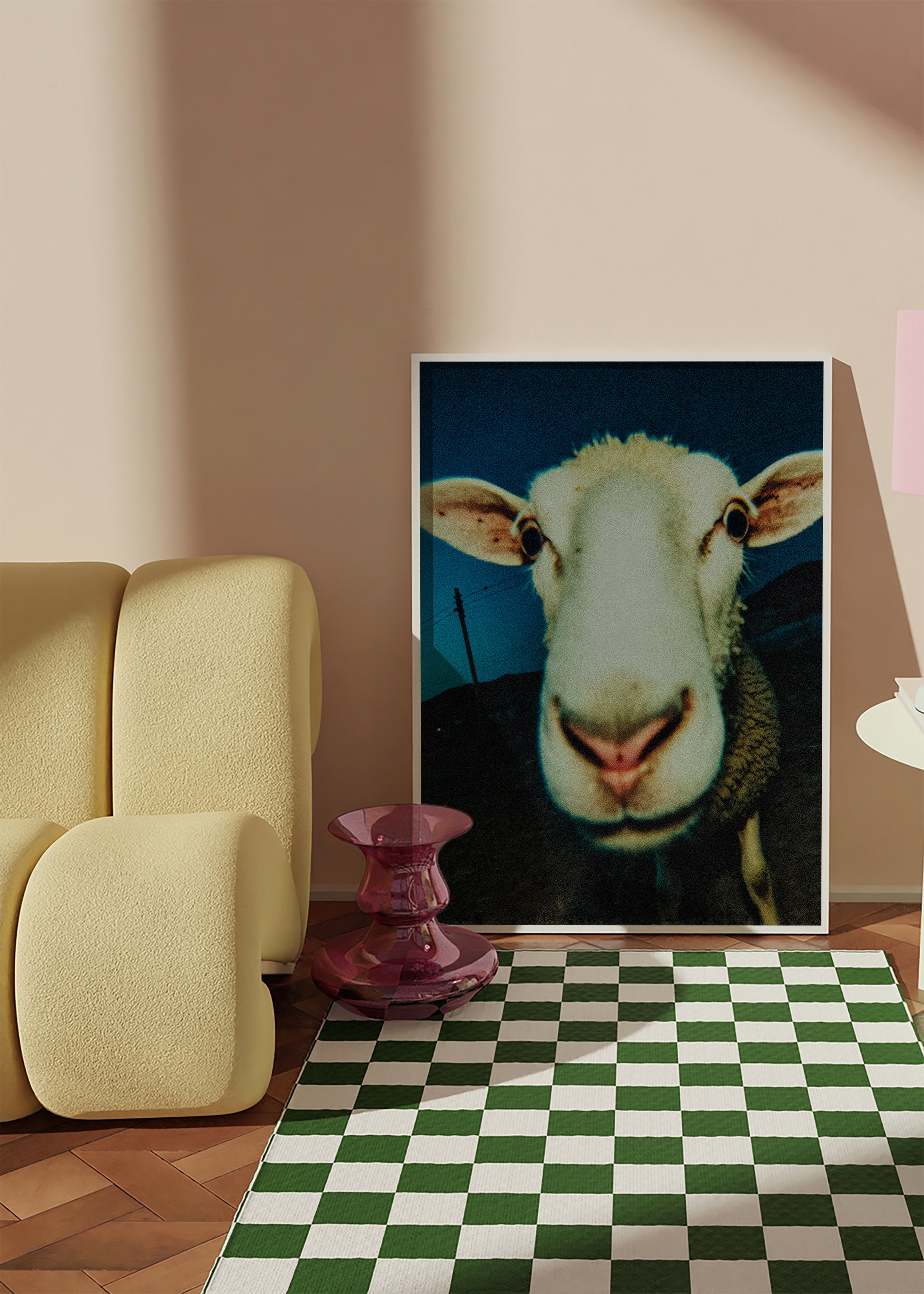 Sheep portrait close-up