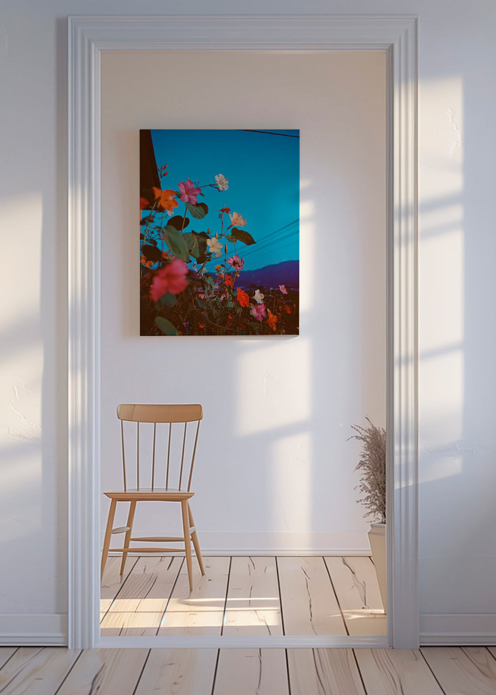 Botanical print: bougainvillea at dusk