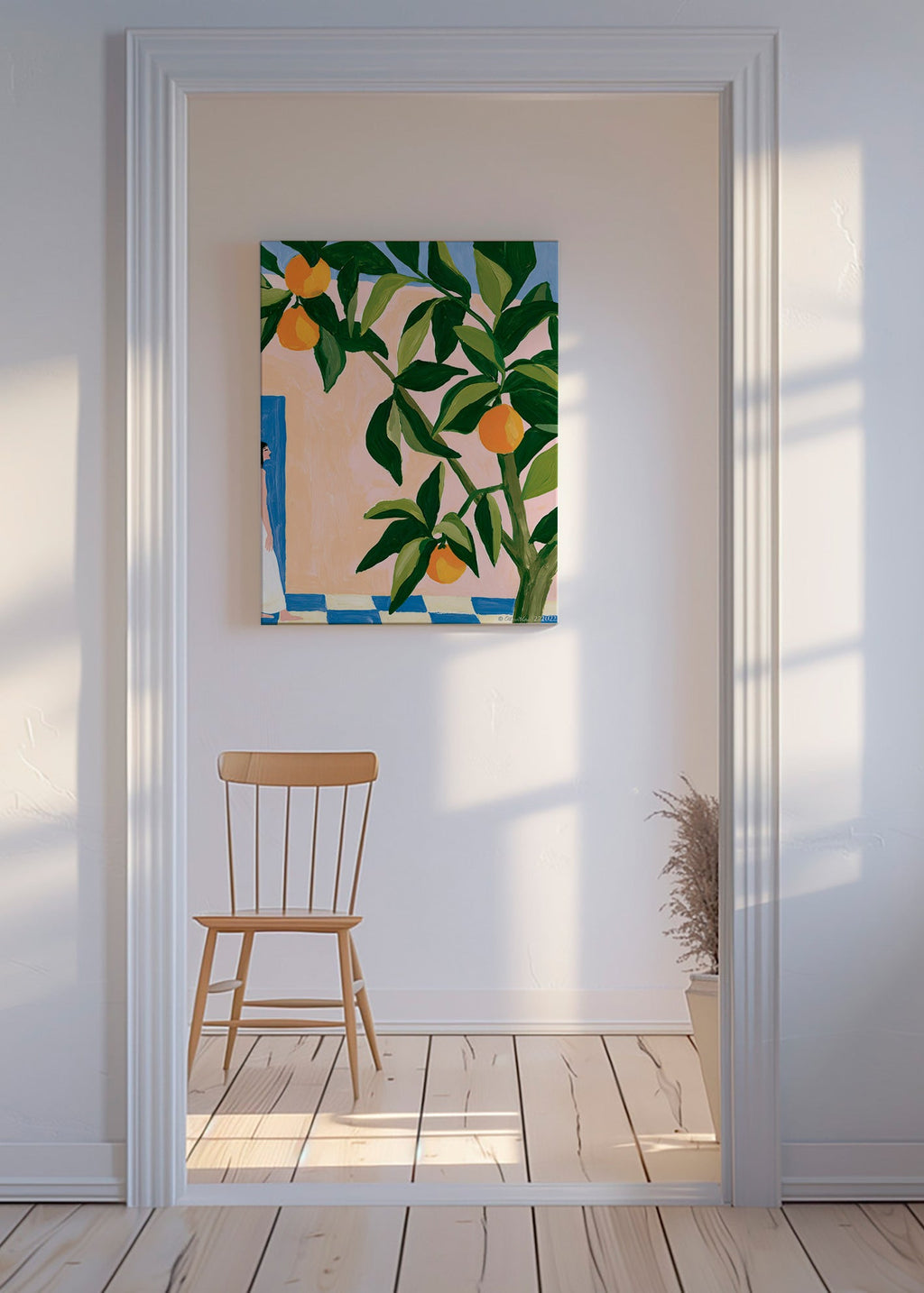 Kitchen art Amalfi lemons painting