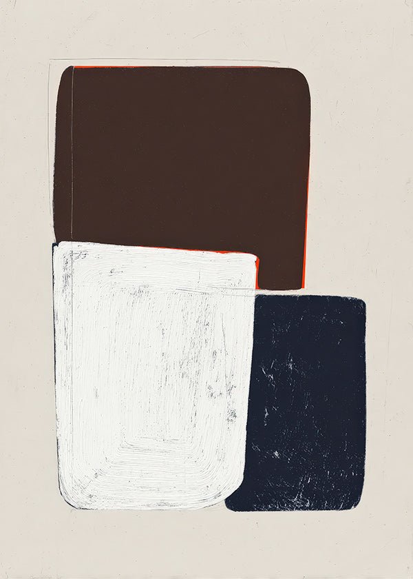 Geometric art with stacked shapes