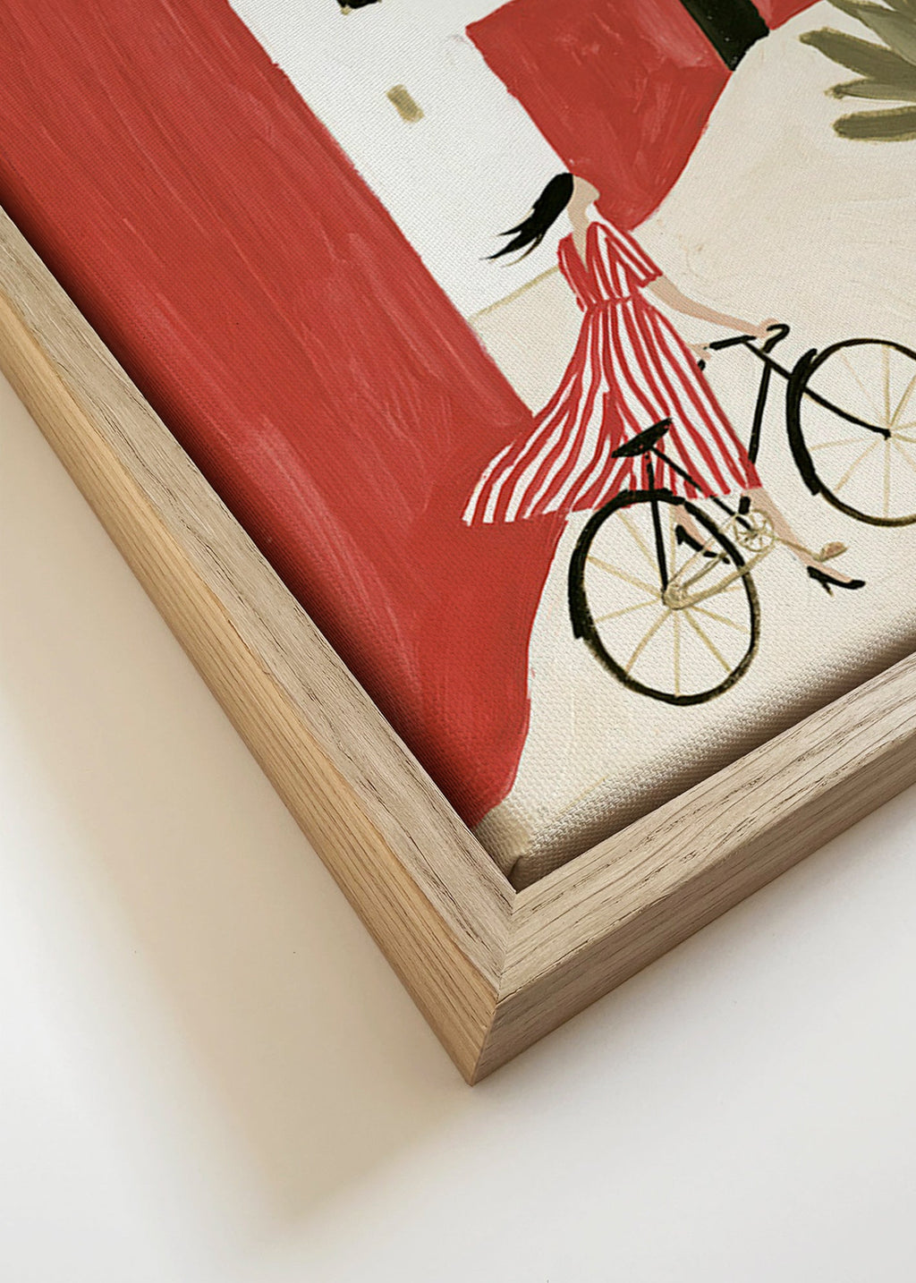 Coastal bicycle illustration