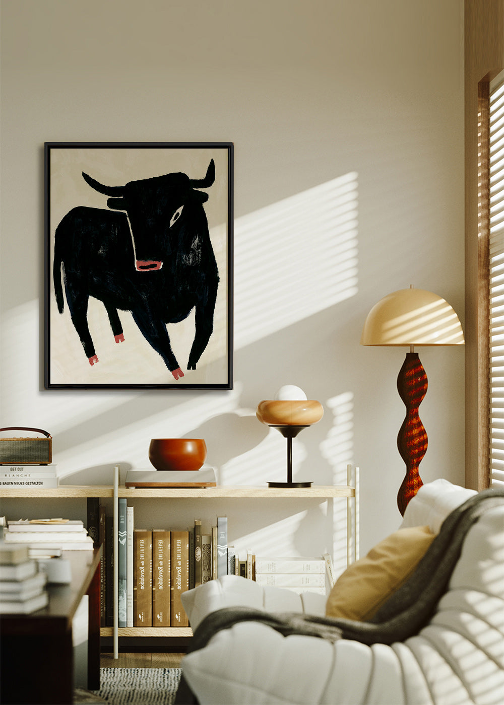 Black bull artwork