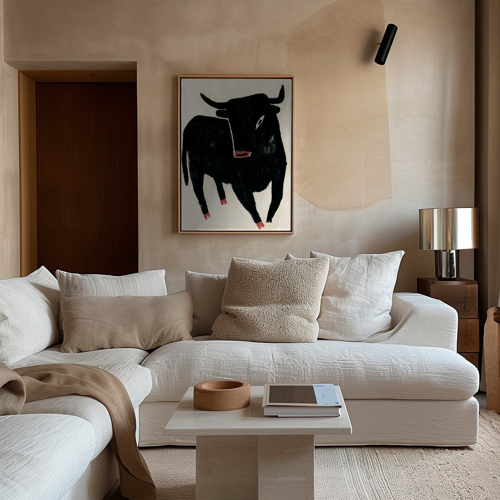 Black bull artwork