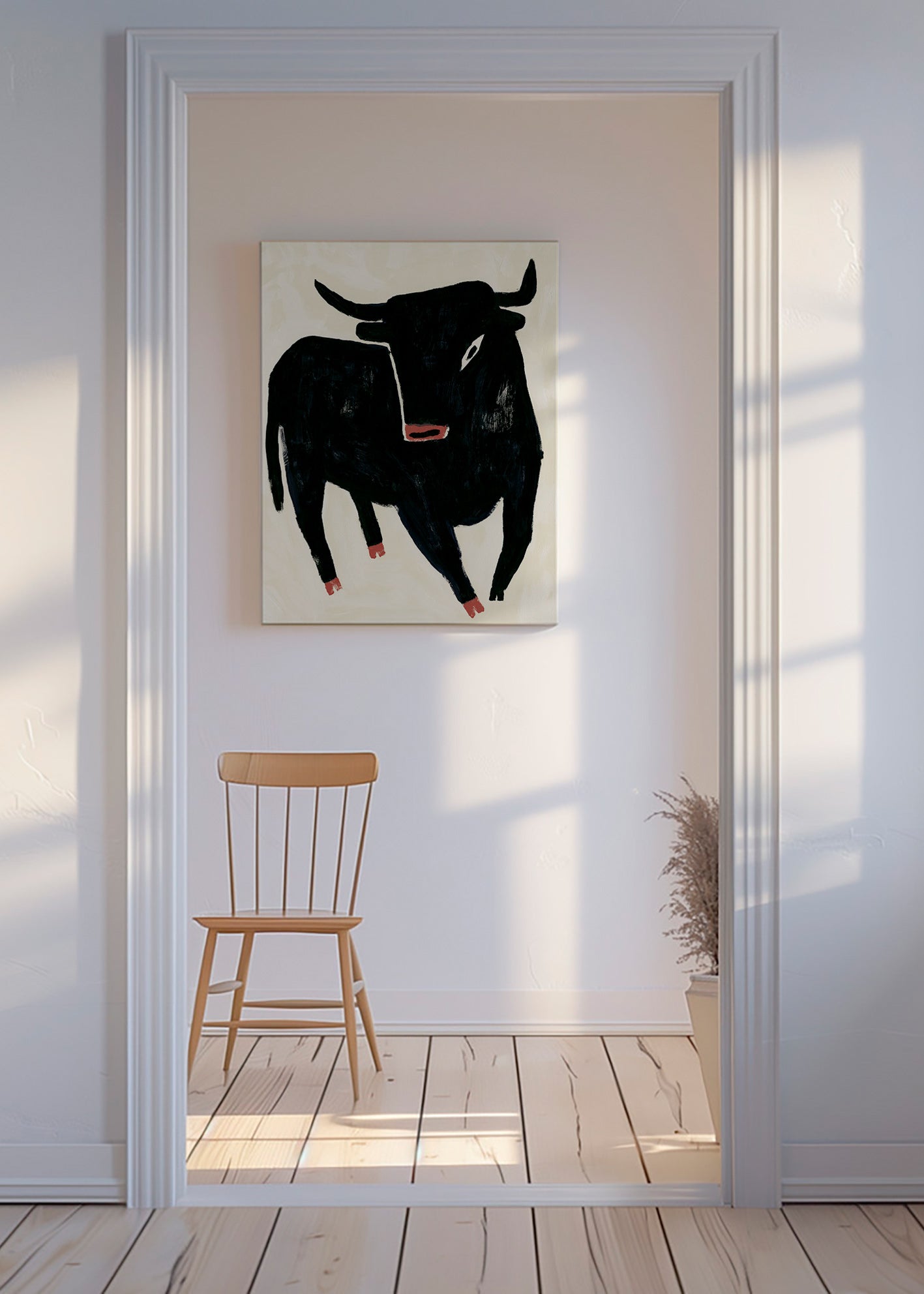 Black bull artwork