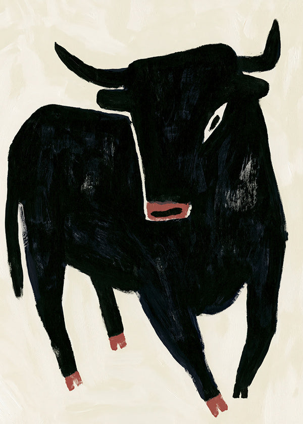 Black bull artwork