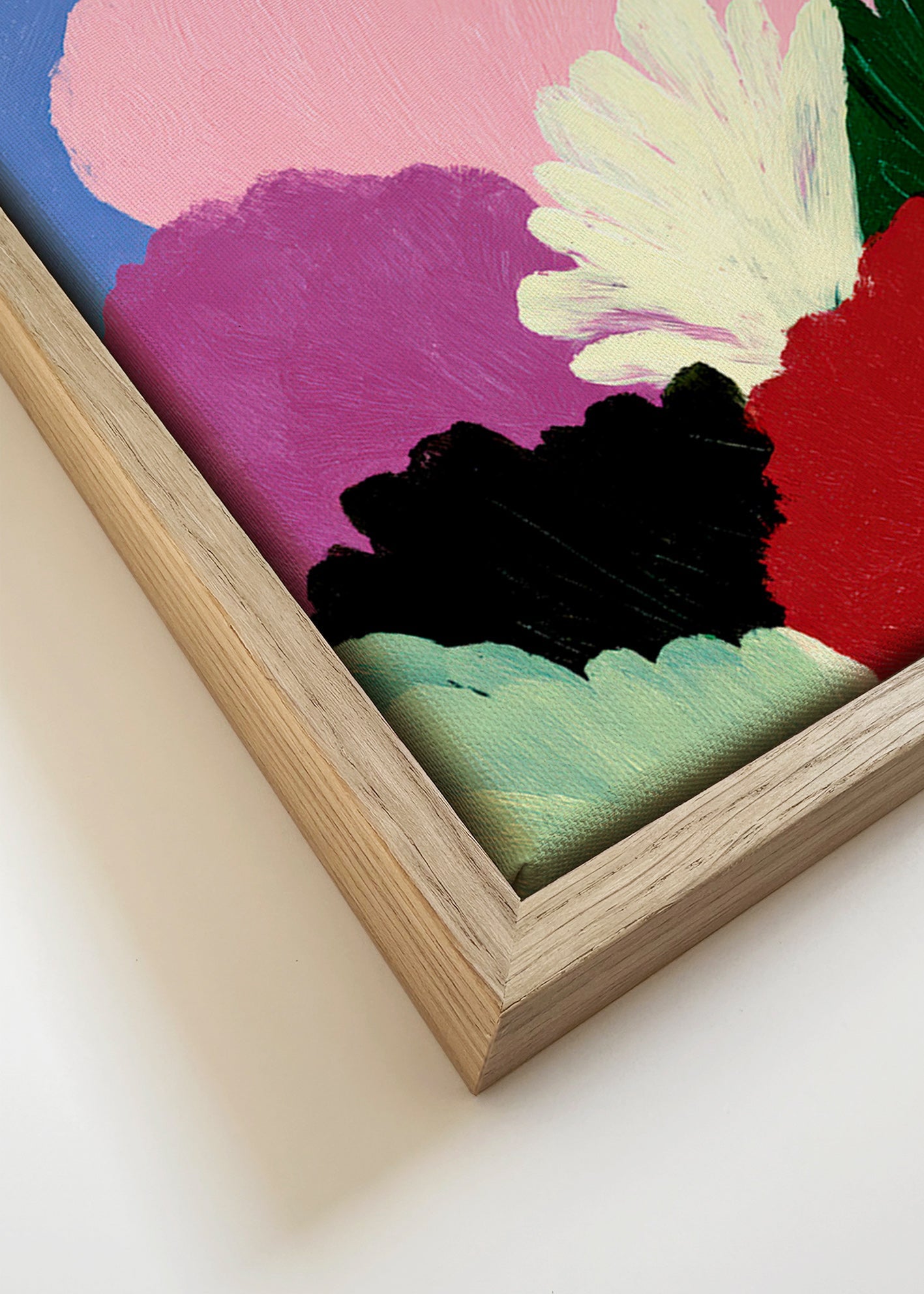 Botanical print Bloomscape with abstract blooms