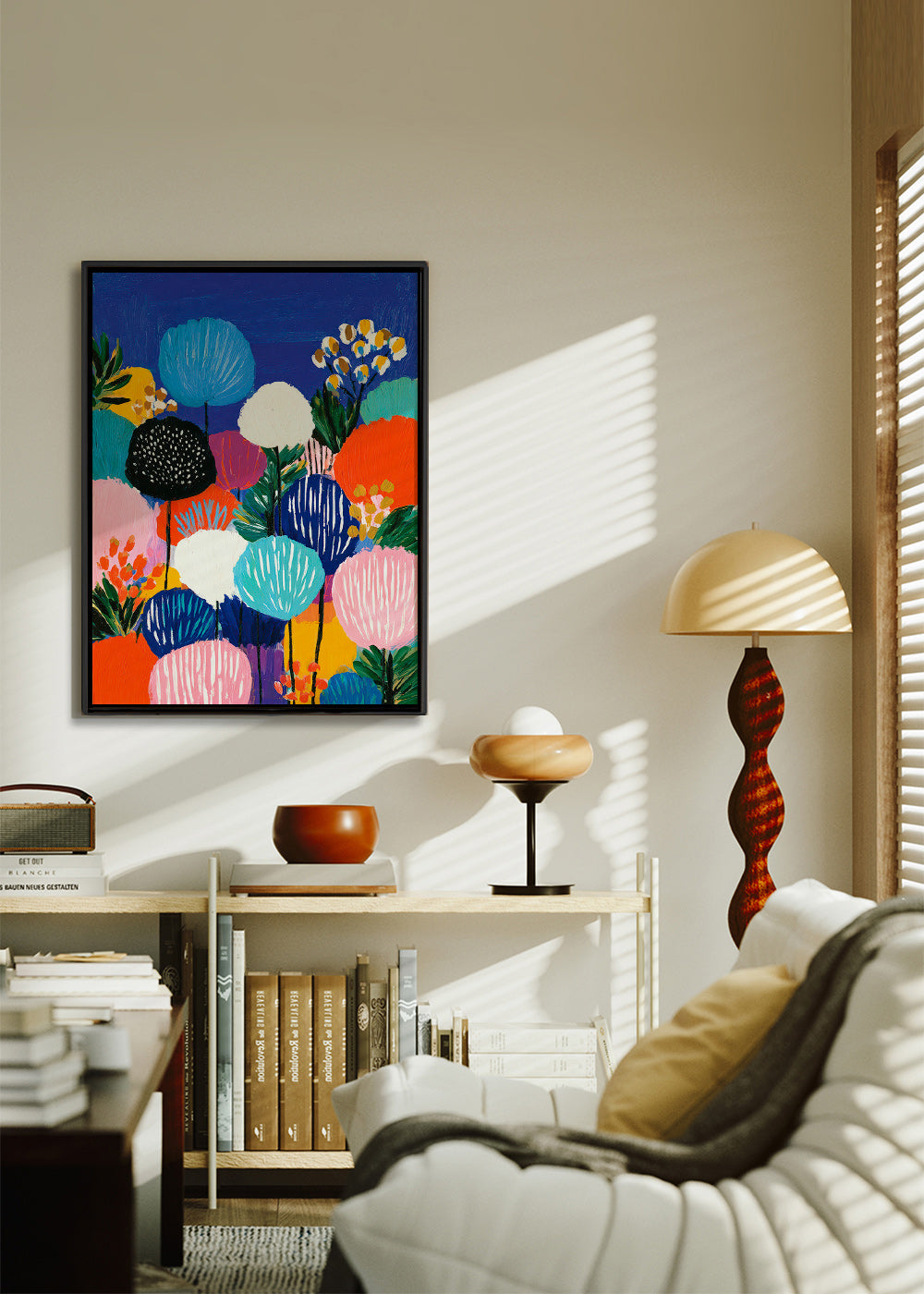 Botanical print: colorful bouquet